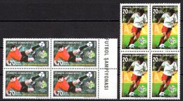 2006 TURKEY FIFA WORLD CUP (GERMANY) FOOTBALL SOCCER BLOCK OF 4 MNH ** - Ongebruikt