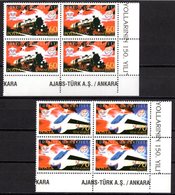 2006 TURKEY 150TH ANNIVERSARY OF TURKISH RAILWAYS BLOCK OF 4 MNH ** - Unused Stamps