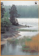 Summer Lake Scene - Landscape - WWF Panda Logo - Tabac