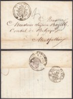 BELGIQUE LETTRE DATEE BRUXELLES 04/01/1839 DES AFFAIRES ETRANGERES VERS LE CONSUL DE BELGIQUE (DD) DC-2291 - 1830-1849 (Belgique Indépendante)