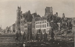 Diksmuide , Dixmude ,fotokaart ; 1914-1918 - Diksmuide