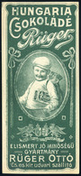 SZÁMOLÓ CÉDULA 1910-20. Cca. Régi Reklám Grafika , Hungária Csokoládé  /  Vintage Adv. Graphics BAR TAB Ca 1910-20 Hungá - Unclassified