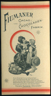 SZÁMOLÓ CÉDULA 1910-20. Cca. Régi Reklám Grafika , Fiumaner Cacao Chocoladen  /  Vintage Adv. Graphics BAR TAB Ca 1910-2 - Ohne Zuordnung