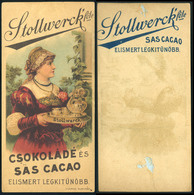 SZÁMOLÓ CÉDULA 1910-20. Cca. Stollwerk Csokoládé és Sas Cacao  /  Vintage Adv. Graphics BAR TAB Ca 1910-20 Chocolate And - Unclassified