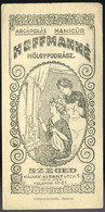 SZÁMOLÓ CÉDULA , Régi Reklám Grafika , Szeged, Hölgyfodrász  /  Vintage Adv. Graphics BAR TAB, Szeged Lady Hairdresser - Ohne Zuordnung