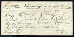 1831. Hivatalos Levél, Ritka, Piros "SOMLYO" Bélyegzéssel Ugocsára Küldve (G:700p) - ...-1867 Prephilately