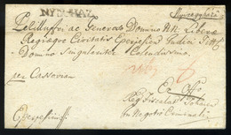 NYÍREGYHÁZA 1781. Portós Levél, Ritka "NYIR-HAZ" Bélyegzéssel Tokajra Küldve (G:600p) - ...-1867 Prephilately