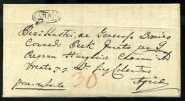 ARAD 1828. Portós Levél, "post-restante"  Egerbe Küldve , Tartalommal - ...-1867 Prefilatelia
