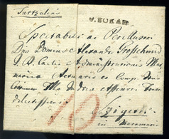 TOKAJ / TARCAL 1831.  Portós KOLERA LEVÉL "Julius 8 Dikátúl Uralkodik Itten Tarczalon Ez A Veszedelmes Csúnya Ragadozó N - ...-1867 Préphilatélie