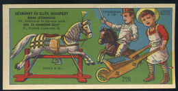 SZÁMOLÓ CÉDULA Régi Reklám Grafika , Árkád Játékáruház  /  Vintage Adv. Graphics BAR TAB, Árkád Toy Store - Non Classificati