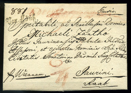 KŐSZEG 1830. Szép Portós Levél, Magyar Nyelvű Tartalommal Győrbe Küldve "Von Güns"   (G:250p) - ...-1867 Prephilately