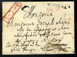 TOKAJ 1780. ?cca. Érdekes , Kassáról Visszaküldött Portós Levél - ...-1867 Prephilately