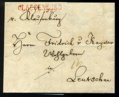 KOLOZSVÁR 1831. Szép Portós Levél, Tartalomma , "CLAUSENBURG" Piros Bélyegzéssel Lőcsére Küldve, Szláby Dániel Gyógyszer - ...-1867 Prephilately