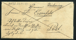 JÁSZBERÉNY 1835. Szép, Portós Levél, Tartalommal Pestre Küldve , Eigen Család. - ...-1867 Voorfilatelie