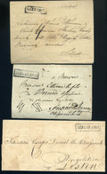 SZEKSZÁRD 1830-45. Cca. 3db Levél, Különféle Bélyegzésekkel - ...-1867 Prephilately