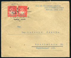 PESTSZENTERZSÉBET  1946. 07.31. Levél 2*1 Millió AP Bérmentesítéssel Csehszlovákiába Küldve - Brieven En Documenten