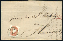 RUSZKBERG 1862. Dekoratív, Céges Számla Levél, 10Kr-ral Nagyszebenbe Küldve - Gebruikt