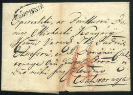 KÖRMEND 1828. Portós Levél Tartalommal Csáktornyára Küldve - ...-1867 Prefilatelia