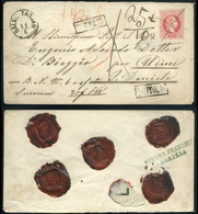 SALGÓTARJÁN 187..  Érvénytelen 67-es 5Kr-os Boríték , Tértivevényes  értéklevélként Udinébe Küldve. Dekoratív , érdekes  - Used Stamps