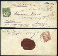 NAGYSZOMBAT 1873. Tértivevényes, Helyi Ajánlott Levél, Zónán Belül Manigára Küldve. Ritka Darab! - Used Stamps