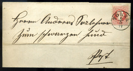 TOLNA 1871. Szép 5Kr-os Levél Pestre Küldve - Used Stamps