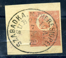 SZABADKA 5Kr Kivágás, Szép Háromnyelvű Bélyegzés - Used Stamps