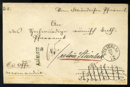 STEIERLAK 1872. Bérmentes , Ex Offo Ajánlott Levél , Szomolnokról Visszaküldve, 10Kr Bélyeggel (csak Az Ajánlási Díj) Ri - Gebraucht