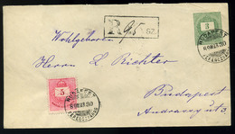 BUDAPEST 1889. Helyi Ajánlott 3Kr-os Díjjegyes Boríték 5kr Kiegészítéssel, A Prückler Bélyegkereskedés Levélzárójával. R - Used Stamps