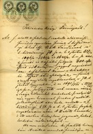 NAGYVÁRAD 1879. Jogi Dokumentum 3*50Kr Okmánybélyeggel - Lettres & Documents
