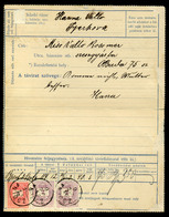 TYERHOVA 1894. Kiegészített Díjjegyes Távirat-lap Zsolnára . Szép!  /  Uprated Stationery Telegraph Card To Zsolna - Used Stamps