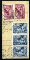 BUDAPEST 1938. Csomagszállító Rész , Repülő 3*5P+2*2P + Arcképek-Horthy Bélyegekkel. - Lettres & Documents