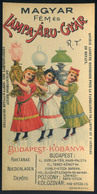 SZÁMOLÓ CÉDULA Régi Reklám Grafika , Kőbánya Lámpagyár   /  Vintage Adv. Graphics BAR TAB, Kőbánya Lamp Factory - Non Classés