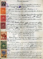 BUDAPEST 1929. Tanonc Szerződés, Okmány és Városi Illetékbélyegekkel. Szép! - Covers & Documents