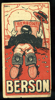 SZÁMOLÓ CÉDULA  Régi Reklám Grafika , Berson, Földes  /  Vintage Adv. Graphics BAR TAB, Berson, Földes - Unclassified