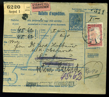 SZEGED 1917. Utánvételes Csomagszállító , Ausztriából, Portózással, Visszaküldve - Gebraucht