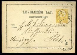 DUNASZERDAHELY 1871. Díjjegyes Levlap, Szép Bélyegzéssel Pestre Küldve  /  Stationery P.card Nice Pmk To Pest - Oblitérés