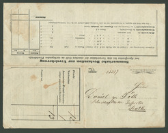 DDSG 1856. Dekoratív Fuvarlevél - Zonder Classificatie