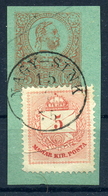 NAGYSINK Utalvány Kivágás, Szép Bélyegzés , Vegyes Bérmentesítés - Used Stamps