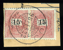 PUJ 15Kr Pár  Szép Bélyegzés - Used Stamps