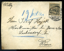 BUDAPEST 1900. Levél 1f-rel Bécsbe Küldve, 19Heller , ötbélyeges Portózással! - Used Stamps