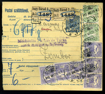 NAGYVÁRAD 1912. Csomagszállító Zomborba Küldve - Used Stamps