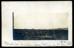K.u.K. Haditengerészet, I.VH Torpedoboot Fotós Képeslap S.M.S. Bellona Bélyegzéssel  /  KuK NAVY WW I. Torpedo Boat Phot - Used Stamps