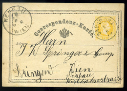 AUSZTRIA BUKOVINA Sadagora 1876. Díjjegyes Levlap, Héber Szőveggel  /  Stationery P.card Hebrew Script - Lettres & Documents