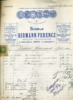 BUDAPEST 1901. Hirmann Ferenc , Rézmű-gyár  Fejléces,céges Számla - Unclassified