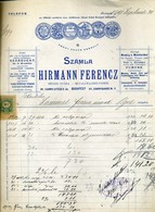 BUDAPEST 1901. Hirmann Ferenc , Rézmű-gyár  Fejléces,céges Számla - Ohne Zuordnung