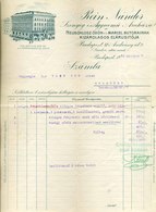 BUDAPEST 1912. Rein Nándor, Szőnyeg és Ágynemű Fejléces,céges Számla - Unclassified