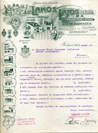 BUDAPEST 1924. Lakos Lajos Takaréktűzhely Gyáros, Fejléces , Céges Számla - Ohne Zuordnung