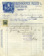 BUDAPEST 1910. Benyovits Adolf Bútor áruház , Fejléces, Céges Számla - Zonder Classificatie