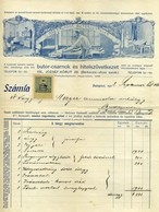 BUDAPEST 1912. Asztalosok Bútorcsarnoka  Fejléces, Céges Számla - Zonder Classificatie