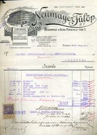 BUDAPEST 1922. Neumayer Fülöp  Fejléces, Céges Számla - Unclassified